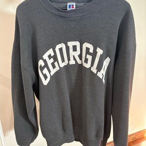 Russell Athletic Dark Gray Georgia Crewneck Sweater